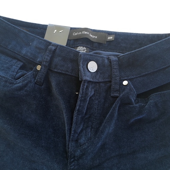 [Calvin Klein Jeans] Navy Corduroy Skinny Pant - Picture 7 of 7